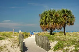 Entryway Prints: Florida, Clearwater, Indian Rocks Beach, walkway
