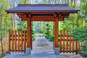 Florida, Delray Beach, Morikami Museum and Japanese Gardens, Japanese Gate