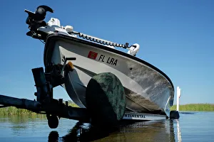 Blue Prints: Florida, Everglades, small fishing boat