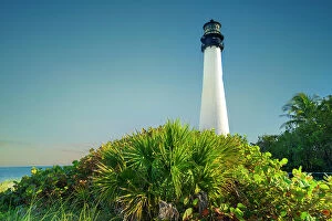 Images Dated 8th December 2023: Florida, Key Biscayne, Bill Baggs Cape Florida State Park, Cape Florida Lighthouse