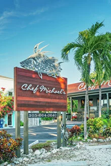 Images Dated 14th December 2018: Florida, The Keys, Islamorada, Chef Michael's Restaurant