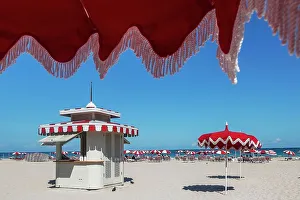 Blue Prints: Florida, Miami, beach scene in South Miami Beach