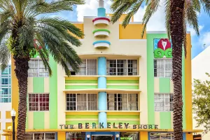 Florida, Miami, Miami Beach, South Beach, Art Deco District, The Berkely Shore Hotel on Collins Avenue