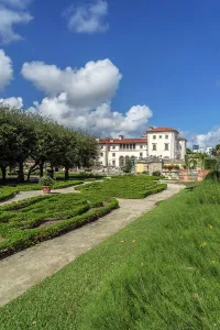 Florida, Miami, Villa Vizcaya, Vizcaya Museum and Gardens, South Facade and Renaissance gardens