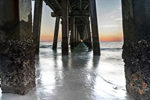 Blue Hour Prints: Florida, Naples, famous pier at sundown