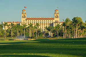 Florida, Palm Beach, golf course in front of the Breakers Hotel