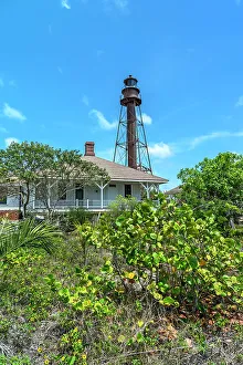 Vertical Prints: Florida, Sanibel Island, Lighthouse