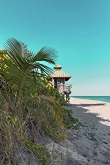 Atlantic Prints: Florida, South Florida, Boca Raton, Red Reef Park, beach entrance