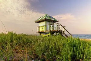 Florida, South Florida, Delray Beach, lifeguard station