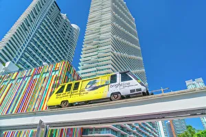 Florida, South Florida, Downtown Miami, Brickell, Metrorail