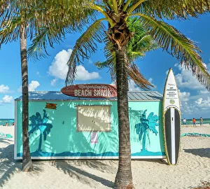 Bodyboarding Prints: Florida, South Florida, Hollywood Beach, Margaritaville Beach Shack