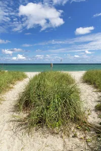 Atlantic Ocean Prints: Florida, South Florida, Hollywood Beach, entrance