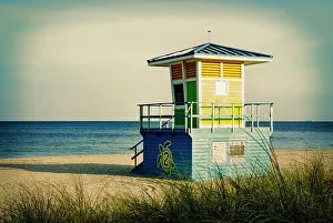 Florida, South Florida, Pompano Beach, lifeguard station