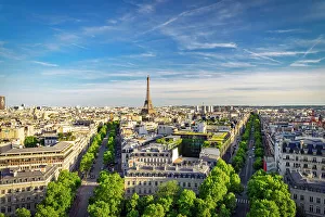 France, Paris, cityscape with Eiffel Tower