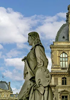 Statue Prints: France, Paris, statue in the street