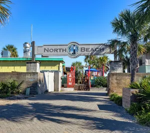 Georgia Prints: Georgia, Tybee Island, North Beach entrance