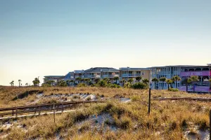 Georgia Prints: Georgia, Tybee Island, waterfront homes at Tybee Beach