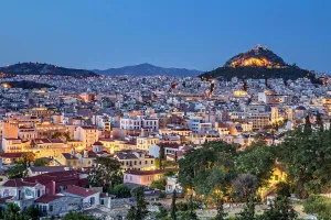 Illuminate Prints: Greece, Athens, Overview of Athens City