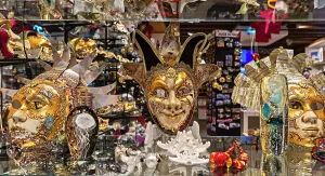 Italia Prints: Italy, Veneto, Venice, Venetian Masks for sale