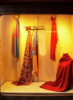 Italy, Veneto, Venice, Window shopping Fashion store