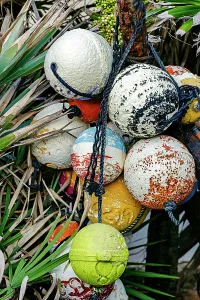 White Prints: Still life of buoys
