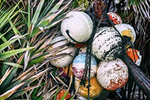 White Prints: Still life of marine floating balls