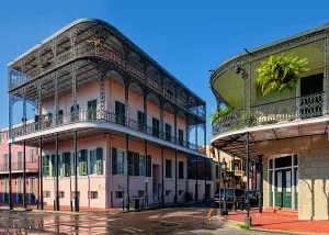 Louisiana, New Orleans, Historic homes in the French Quarter
