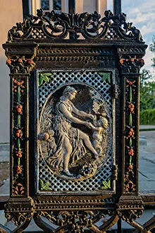 Colonial Prints: Louisiana, New Orleans, Detail of Iron Work in The Garden District