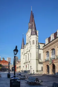 Louisiana, New Orleans, Jackson Square, Saint Louis Cathedral