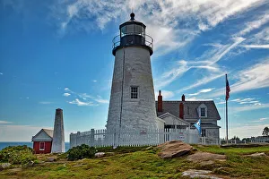 Light House Prints: Maine, Bristol, Pemaquid Lighthouse