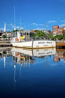 Maine, Camden, Camden Harbor Scene