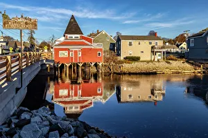 Entryway Prints: Maine, Kennebunkport, Maine Street Scene