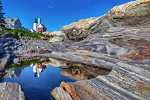 Images Dated 9th August 2020: Maine, Pemaquid, Pemaquid Point Lighthouse
