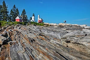 Images Dated 9th August 2020: Maine, Pemaquid, Pemaquid Point Lighthouse