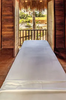 Rm306 Prints: Massage bed at Spa lodge