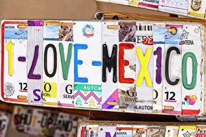 Auto Prints: Mexico, Baja California Sur, Arts & Crafts made of license plates