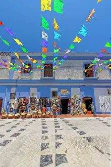 Entryway Prints: Mexico, Baja California Sur, Todos Santos, street scene