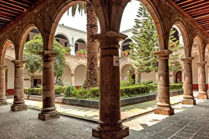 Mexico, Coyoacan, Convento de San Juan Bautista. Cloister