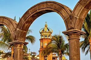 Malecn Prints: Mexico, Jalisco, Puerto Vallarta, Nuestra Senora de Guadalupe church