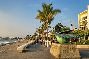Malecn Prints: Mexico, Jalisco, Puerto Vallarta, malecon