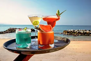Mxico Prints: Mexico, Puerto Vallarta, cocktails