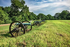Images Dated 8th March 2021: Mississippi, Vicksburg, Canon Display at The Vicksburg National Military Park