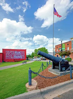 Deep South Prints: Mississippi, Vicksburg City, Welcome Sign Mural & Canon