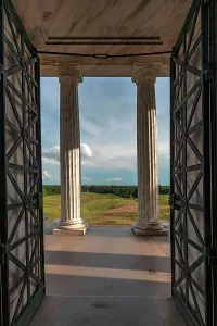 Deep South Prints: Mississippi, Vicksburg, Doorway into the Battle Field from the Illinois State Memorial (1899)