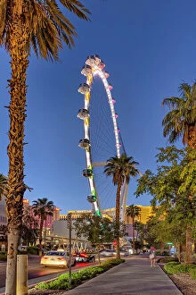 Images Dated 14th October 2023: Nevada, Las Vegas, Ferris Wheel at night