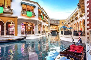 Images Dated 14th October 2023: Nevada, Las Vegas, Venetian Hotel Resort, gondola