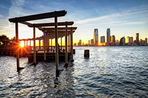 New York City, Battery Park City, South Cove, waterfront park