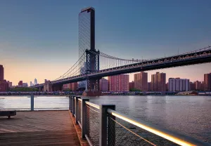East River Prints: New York City, Brooklyn, Brooklyn Heights, Manhattan Bridge