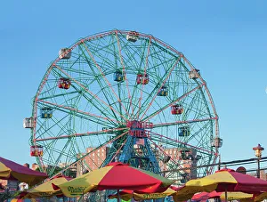 New York City, Brooklyn, Coney Island, Luna Park, Wonder Wheel