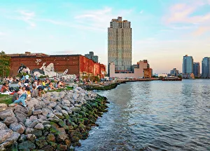 Blue Skies Prints: New York City, Brooklyn, Greenpoint, WNYC Transmitter park